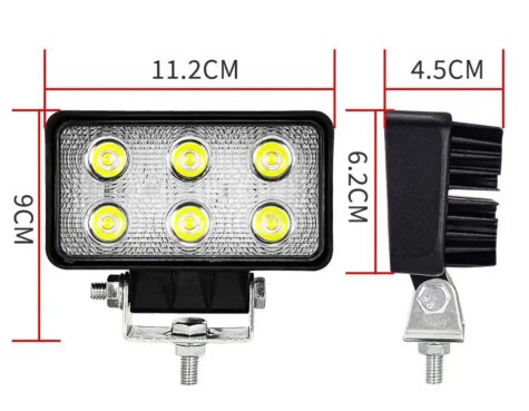 REFLECTOR LED ROJO FRENO LL18R